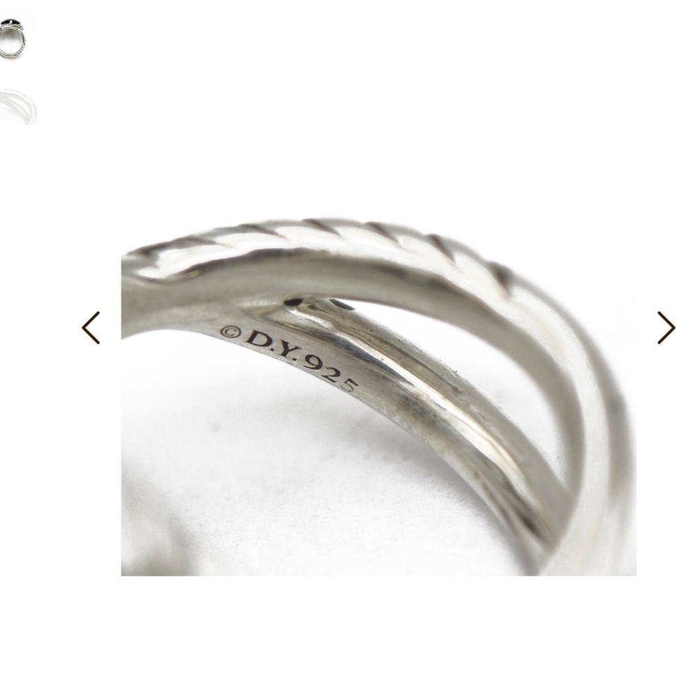 DAVID YURMAN * Black Onyx Infinity Ring - Picture 2 of 10